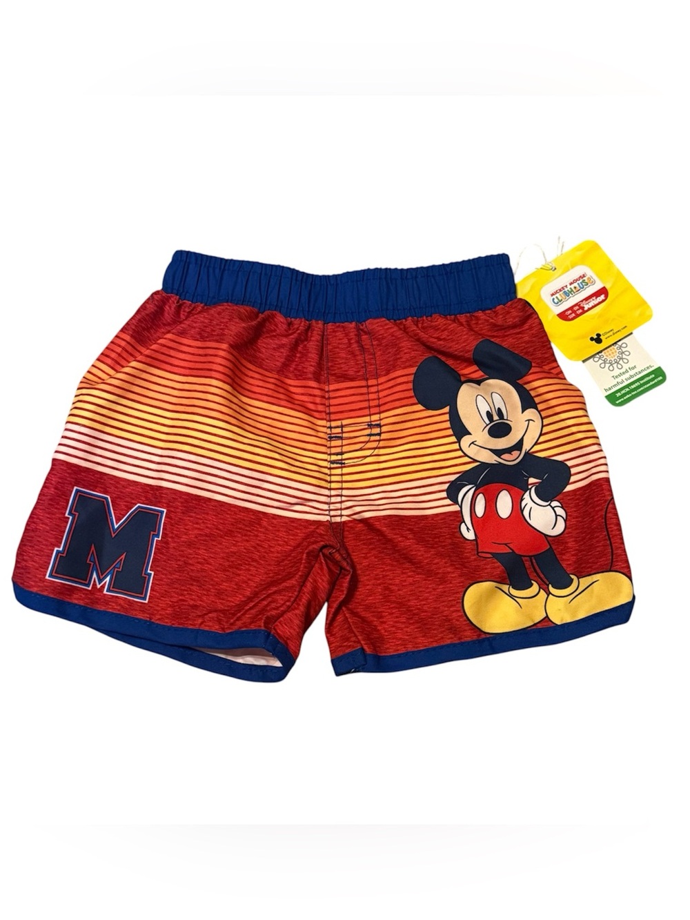 Mickey Mouse Baby Swim Trunks 12M NWT Disney Clubhouse UPF 50 Swim Shorts